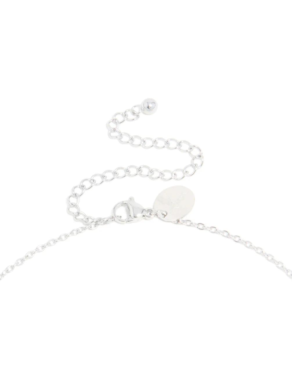 Waterproof Stainless Steel Mini Bubble Letter H Necklace - Image 5