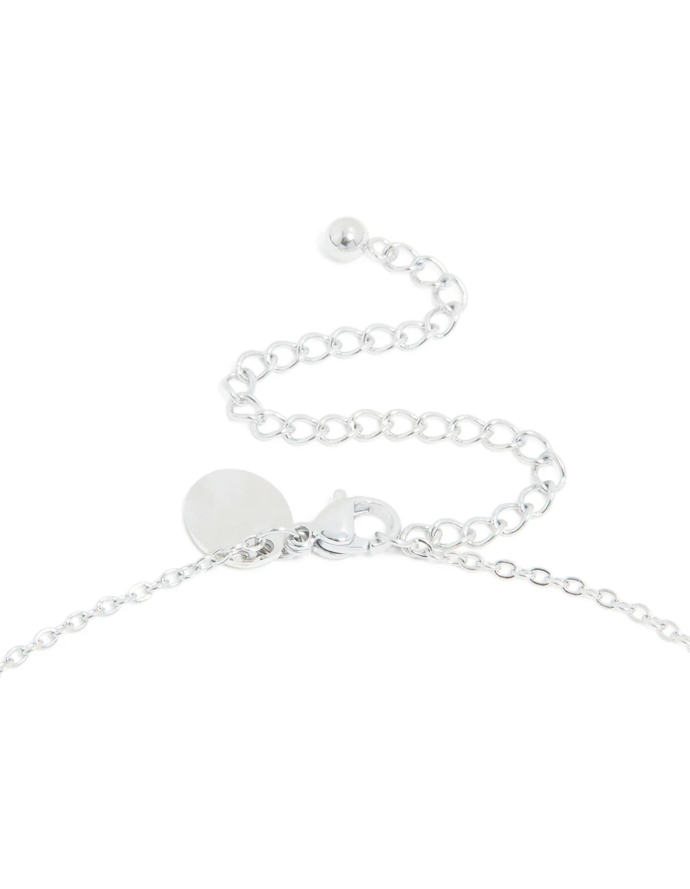 Waterproof Stainless Steel Mini Bubble Letter J Necklace - Image 5
