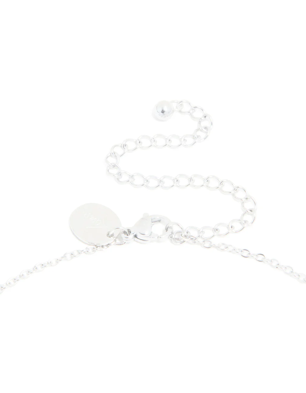 Waterproof Stainless Steel Mini Bubble Letter N Necklace - Image 3