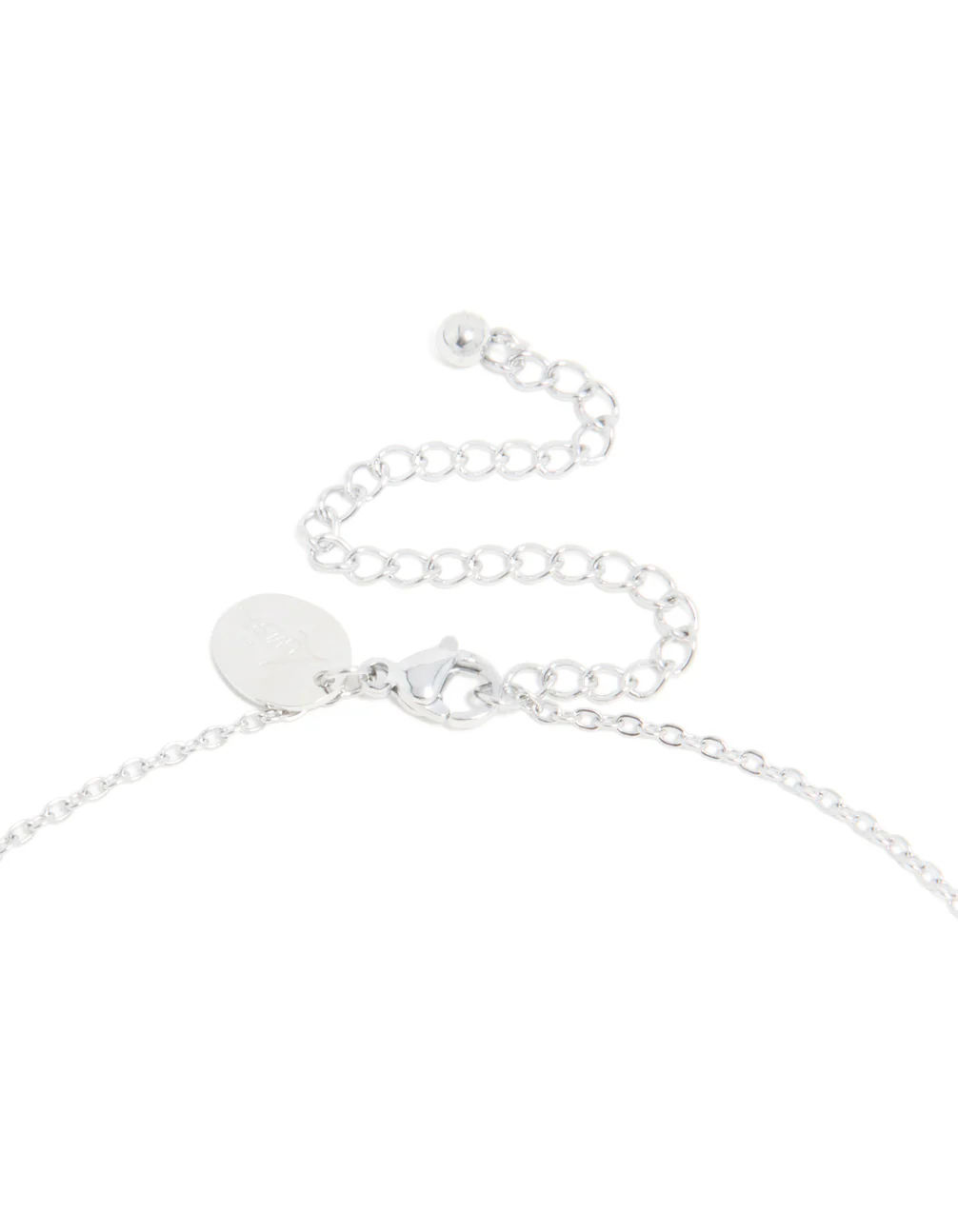 Waterproof Stainless Steel Mini Bubble Letter P Necklace - Image 5