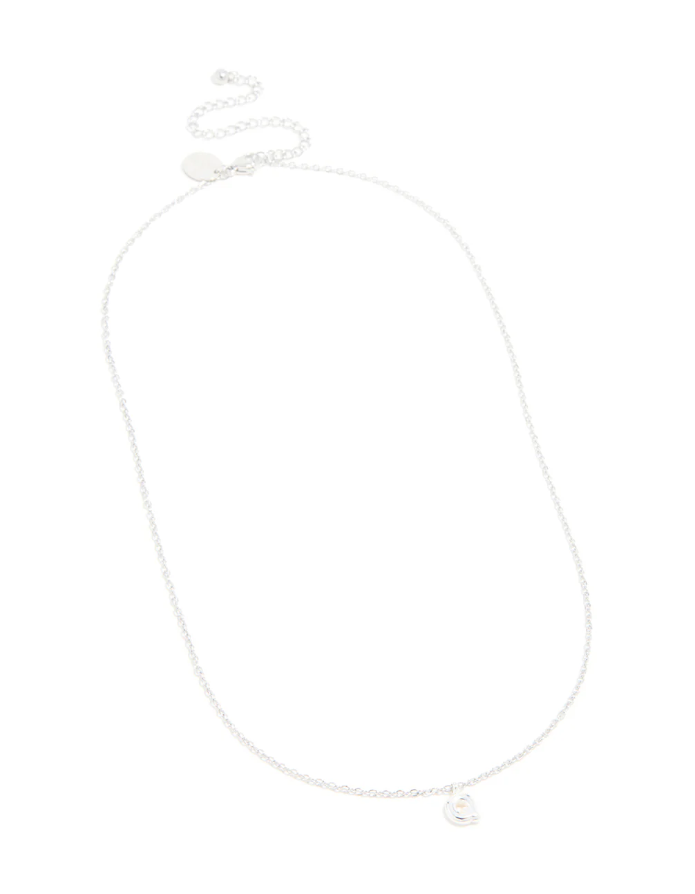 Waterproof Stainless Steel Mini Bubble Letter Q Necklace - Image 4