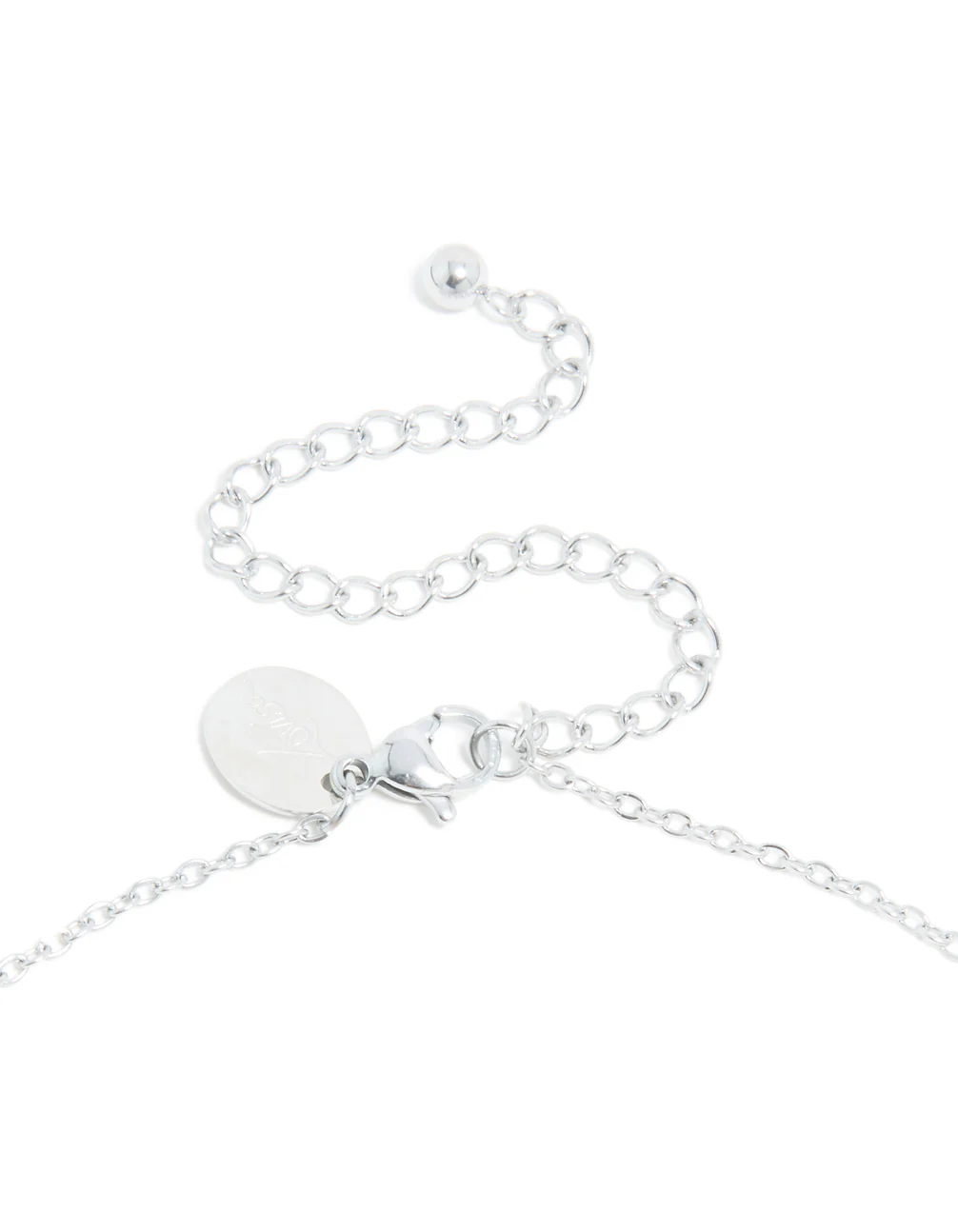 Waterproof Stainless Steel Mini Bubble Letter S Necklace - Image 5