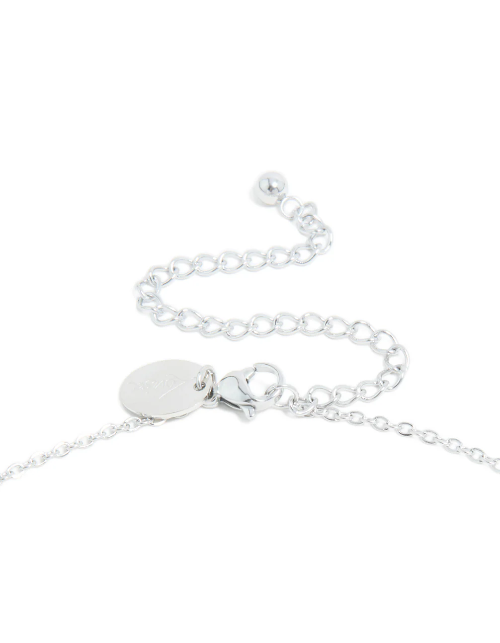 Waterproof Stainless Steel Mini Bubble Letter T Necklace - Image 5