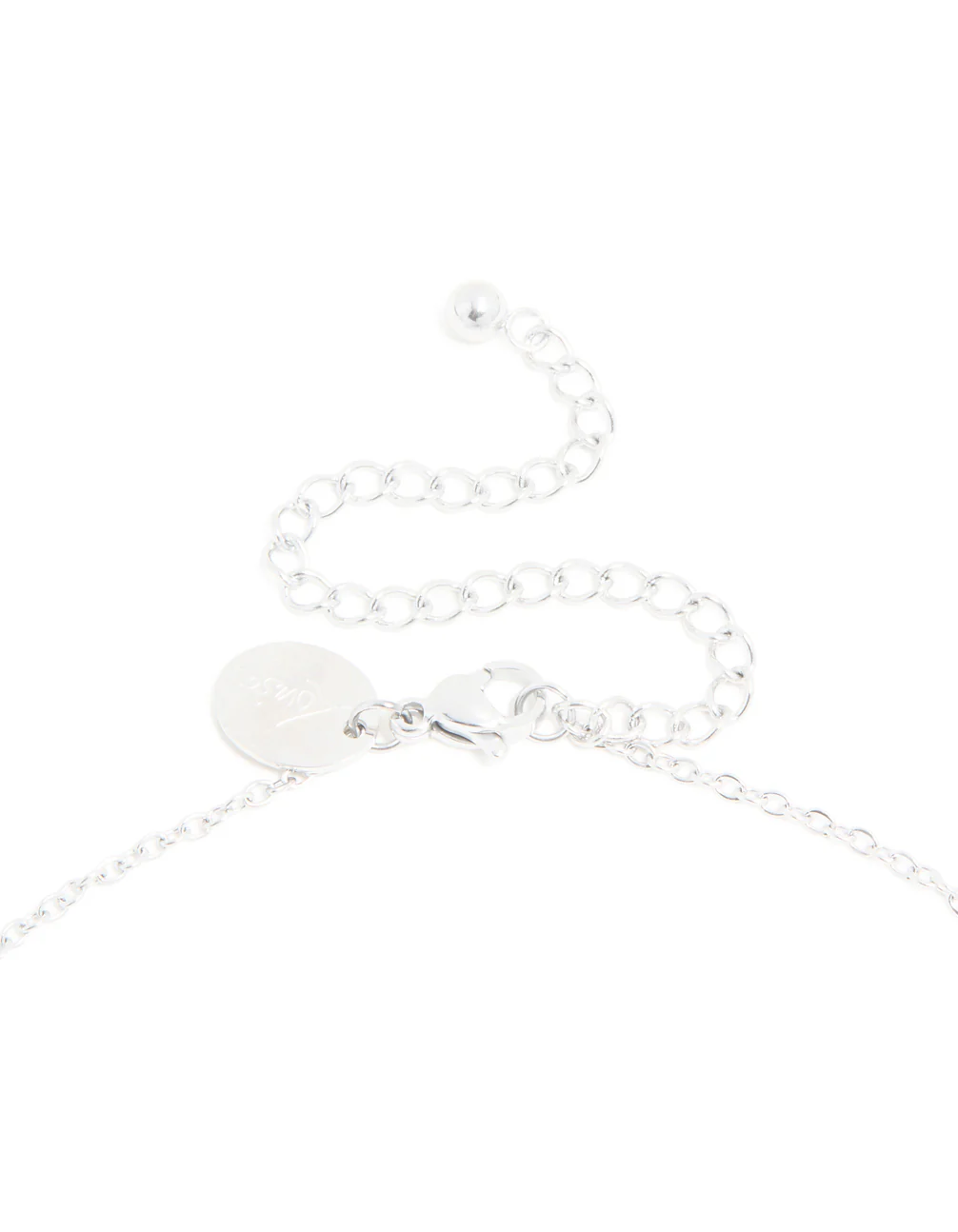 Waterproof Stainless Steel Mini Bubble Letter U Necklace - Image 5