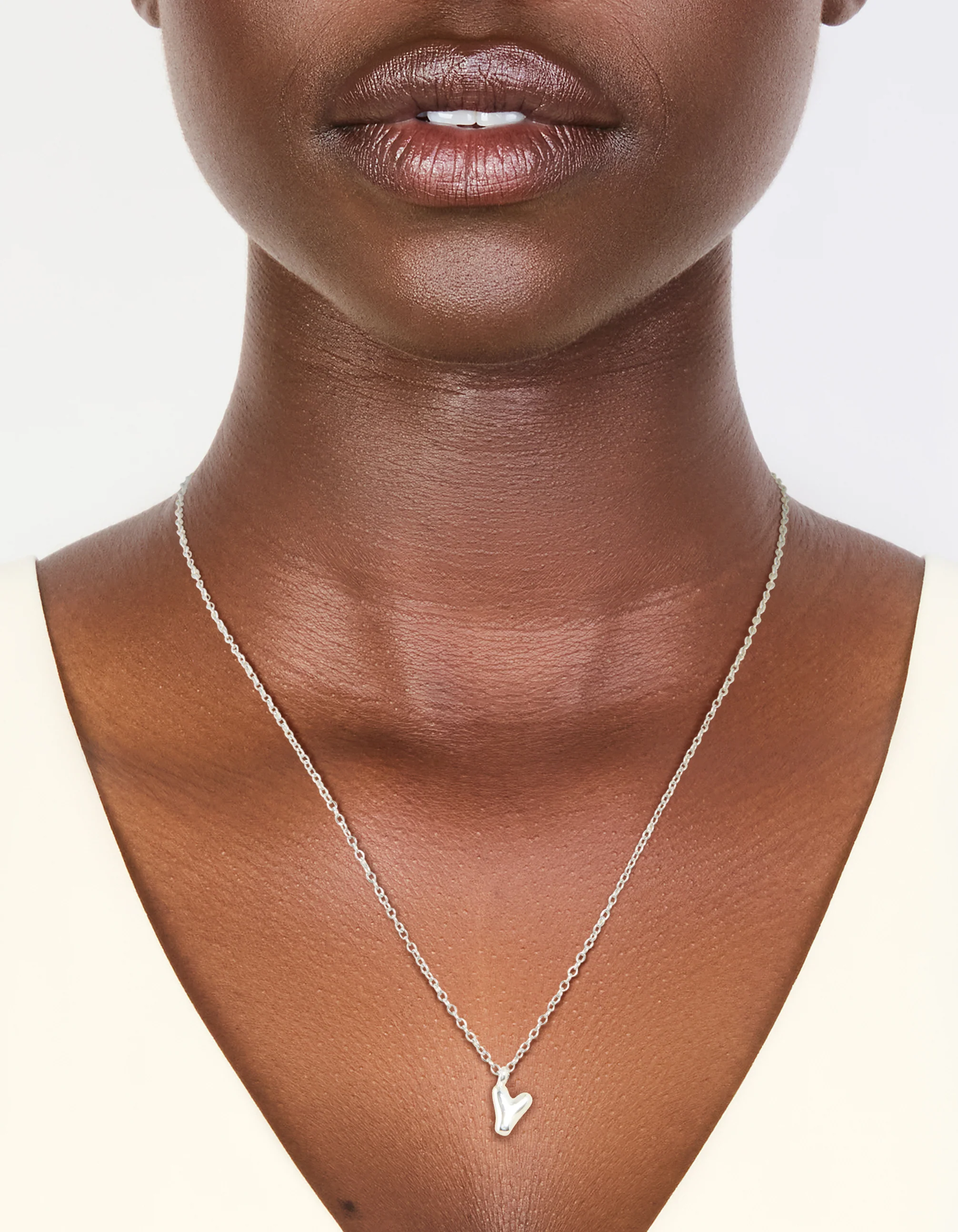 Waterproof Stainless Steel Mini Bubble Letter Y Necklace - Image 2