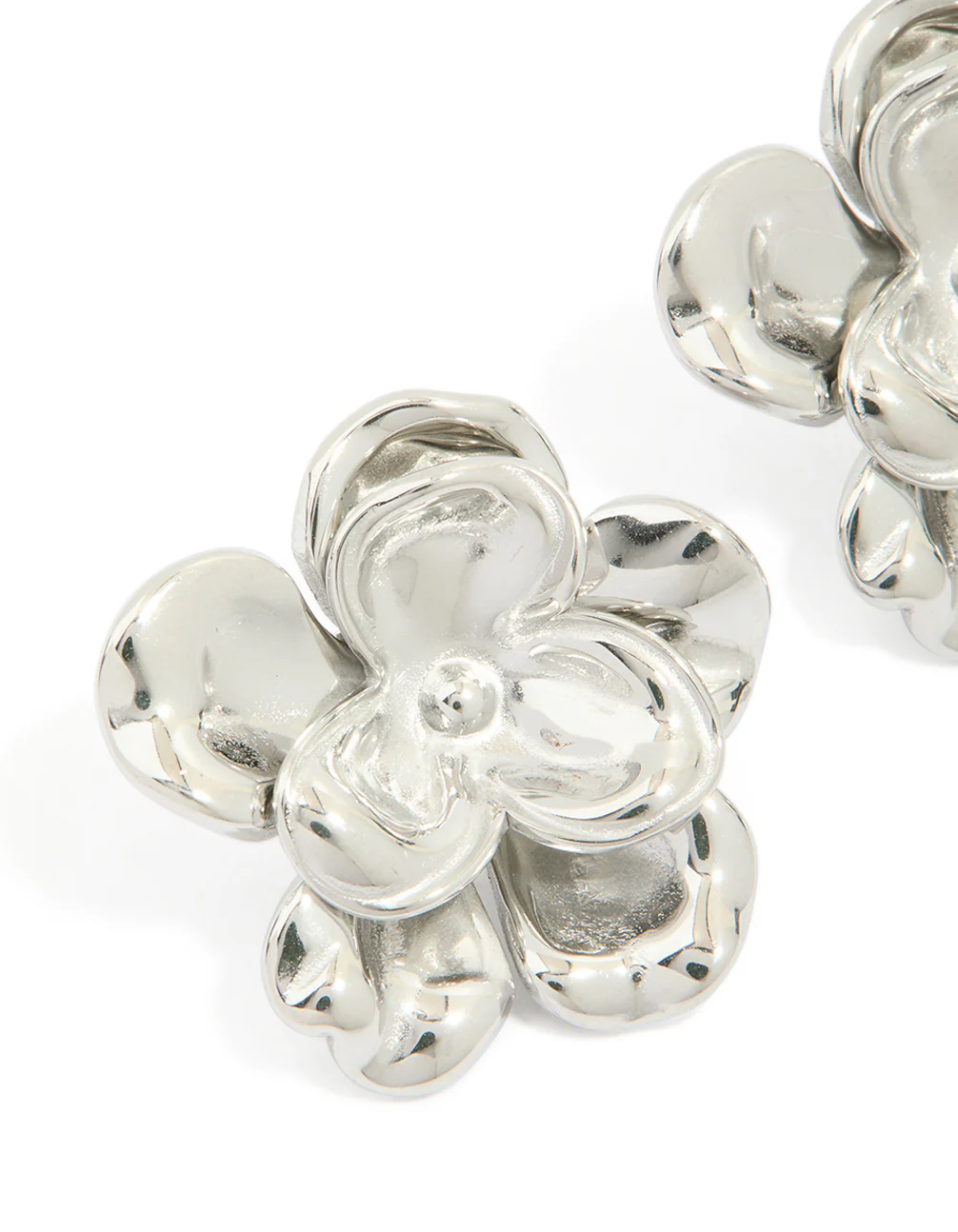Waterproof Stainless Steel Mini Double Daisy Earrings - Image 4
