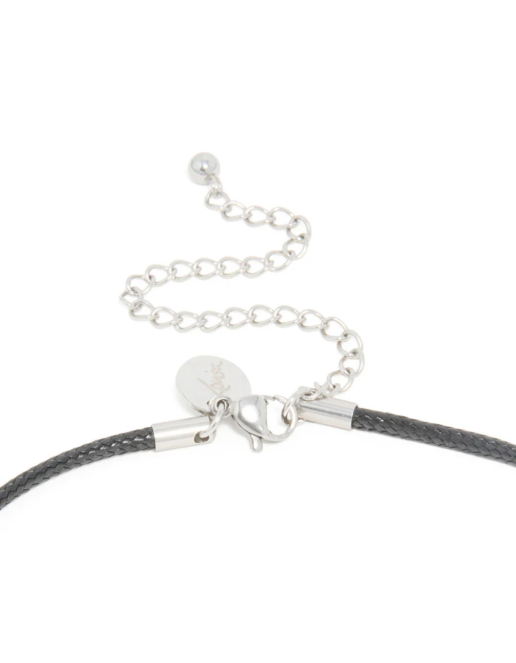 Waterproof Stainless Steel Organic Pendant Cord Necklace - Image 3