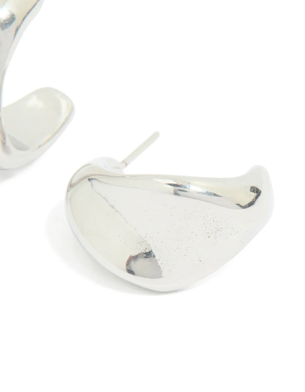 Waterproof Stainless Steel Organic Teardrop Earrings - Image 3