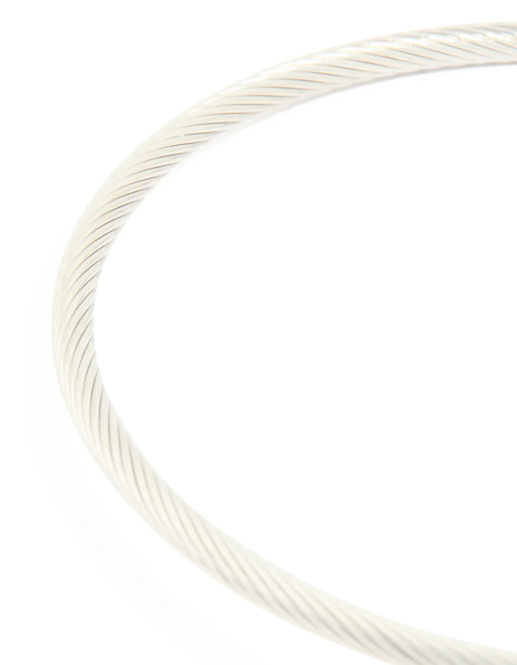 Waterproof Stainless Steel Pearl Twisted Bangle - Image 5