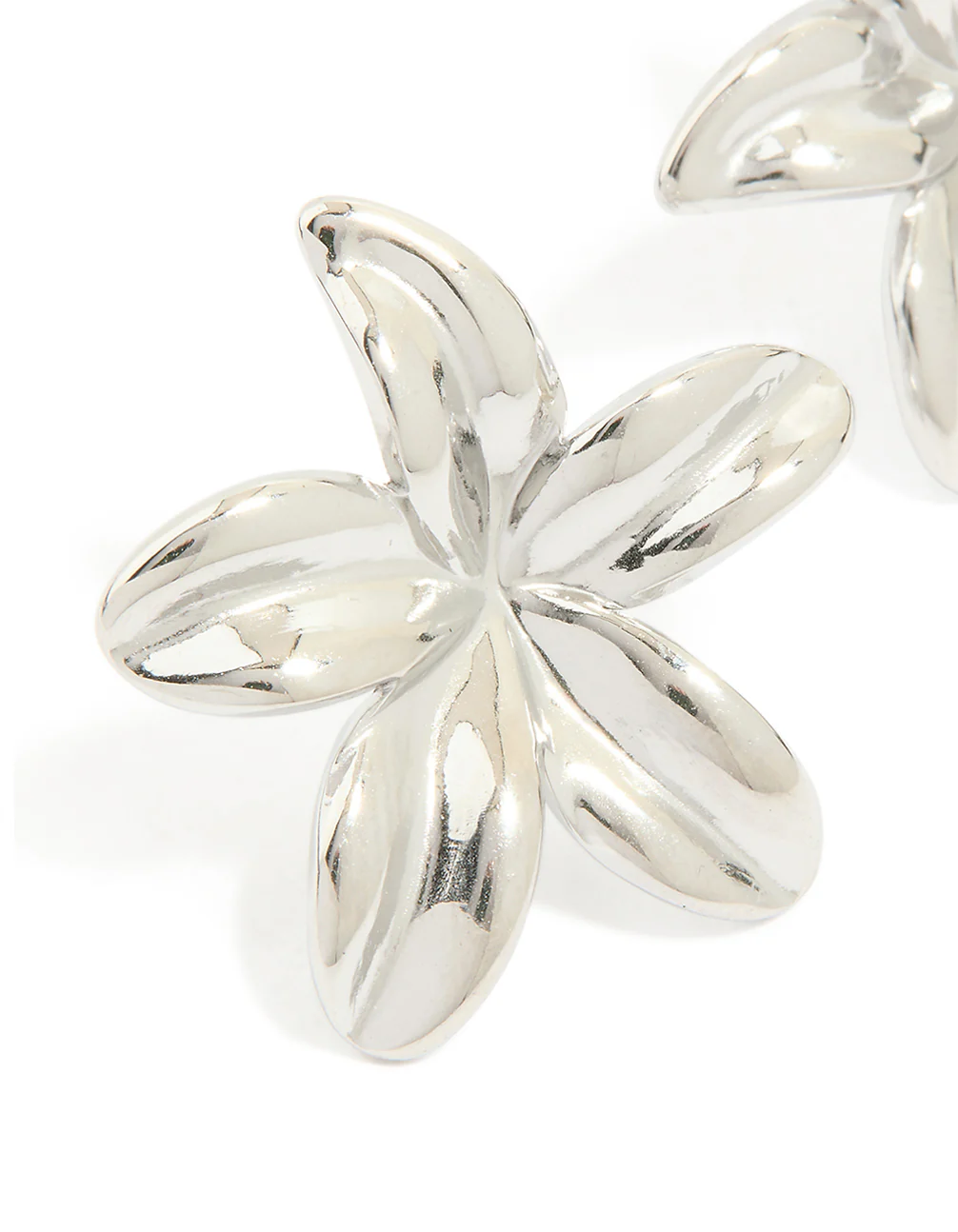 Waterproof Stainless Steel Small 5-Petal Flower Earrings - Image 4