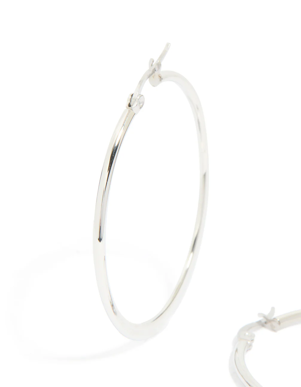 Waterproof Stainless Steel Thin Hoop Earrings - Image 2