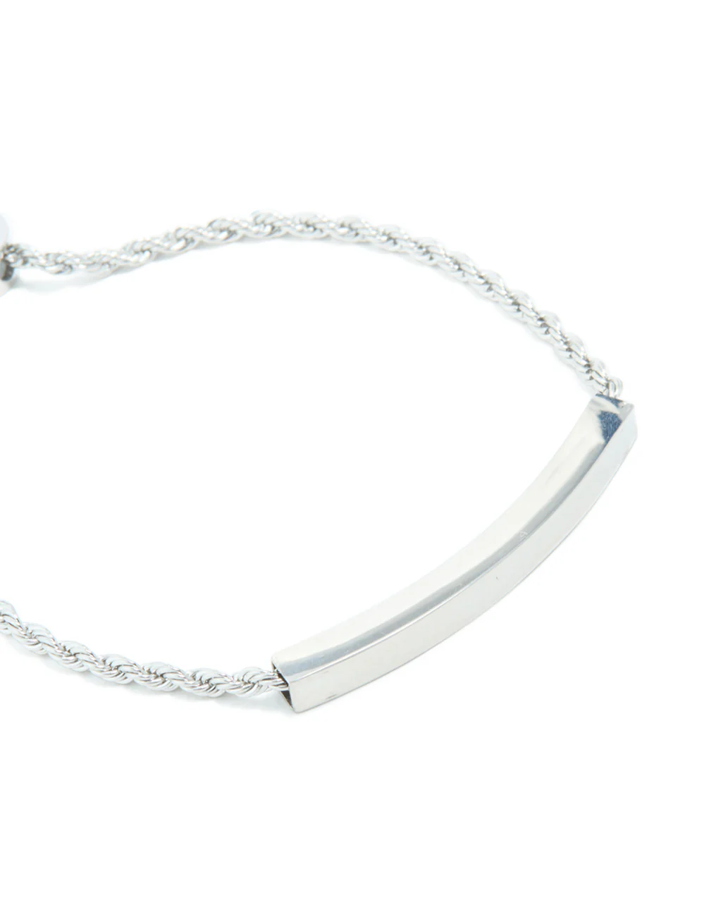 Waterproof Stainless Steel Twisted Engravable Toggle Bracelet - Image 4