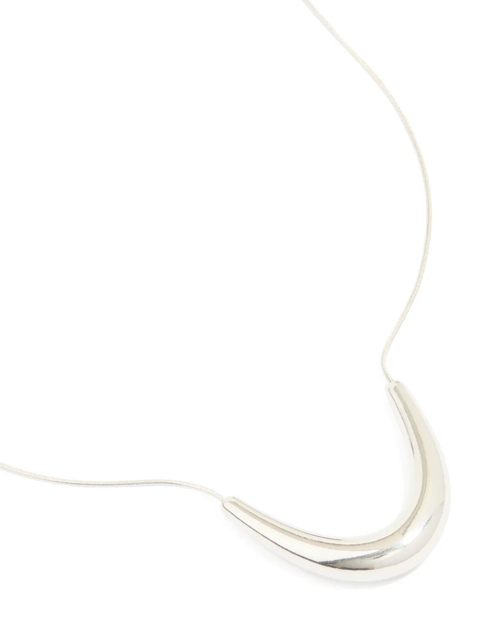 Waterproof Stainless Steel U-Shape Pendant Necklace - Image 2