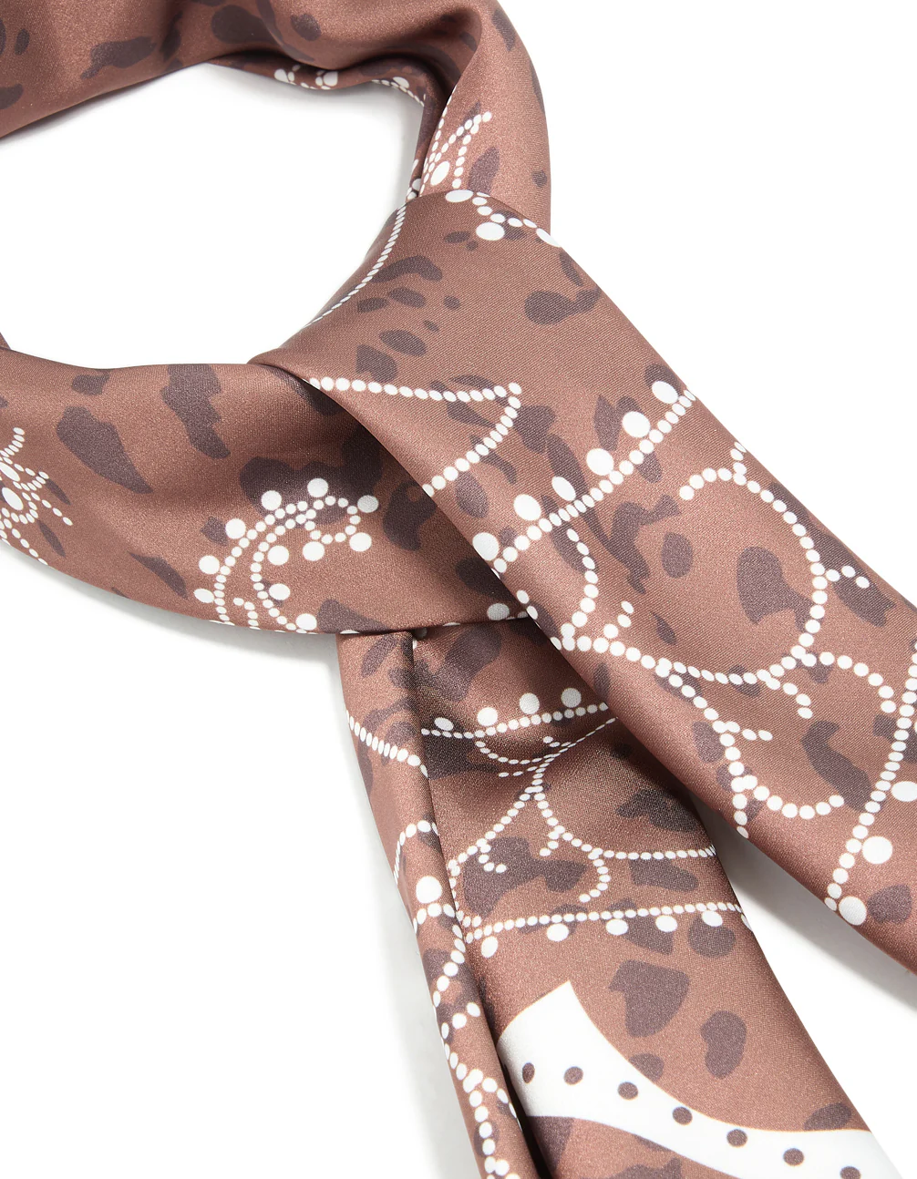 Western Leopard Print Fabric Scarf - Image 2