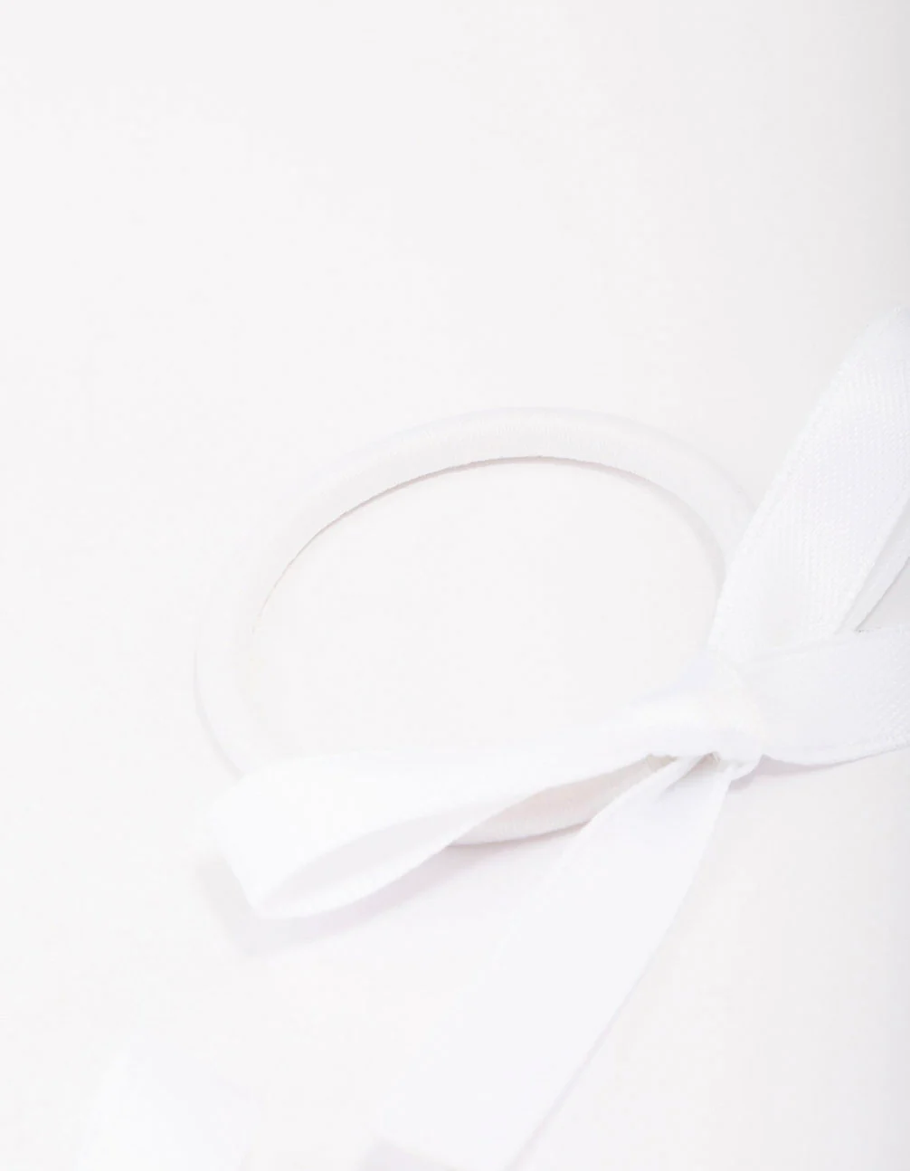 White Mini Bow Hair Tie Pack - Image 3