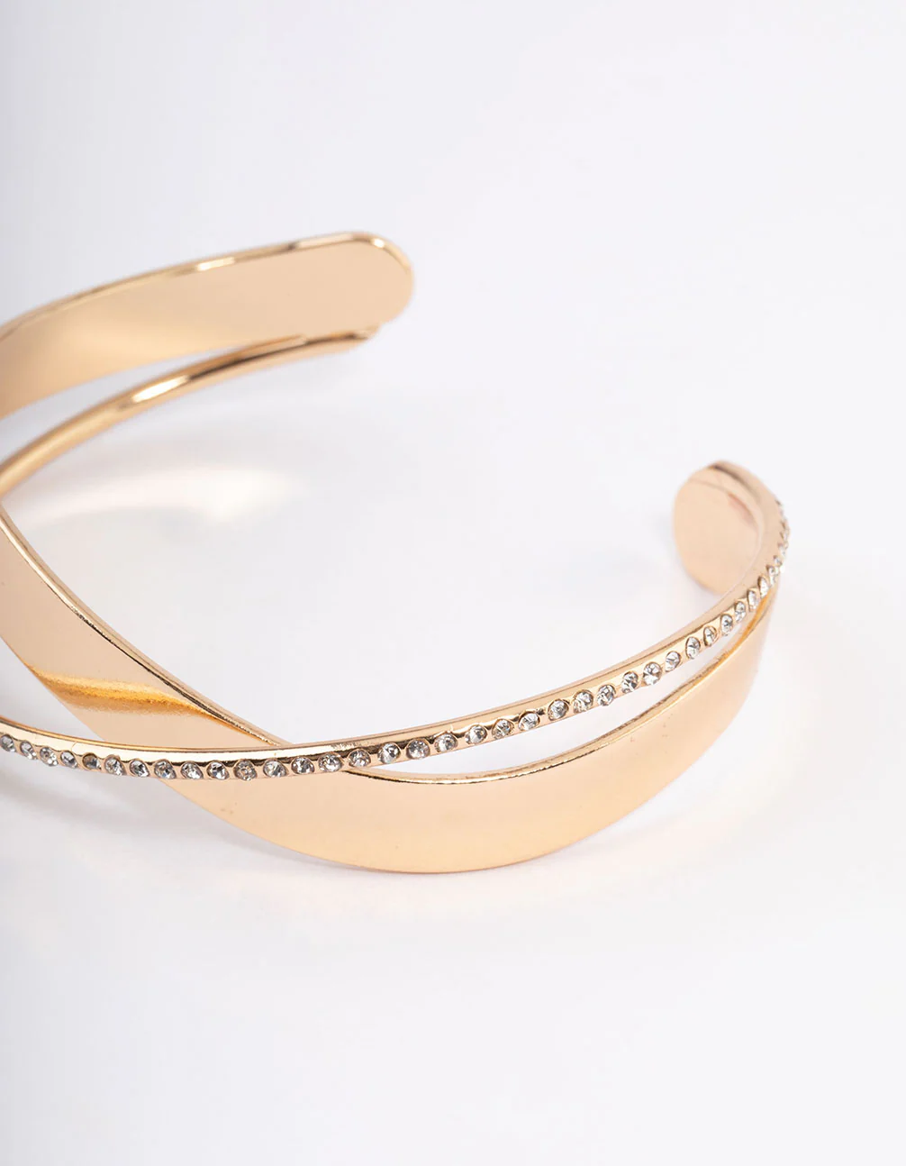Gold Bling X Cuff Bangle - Image 2