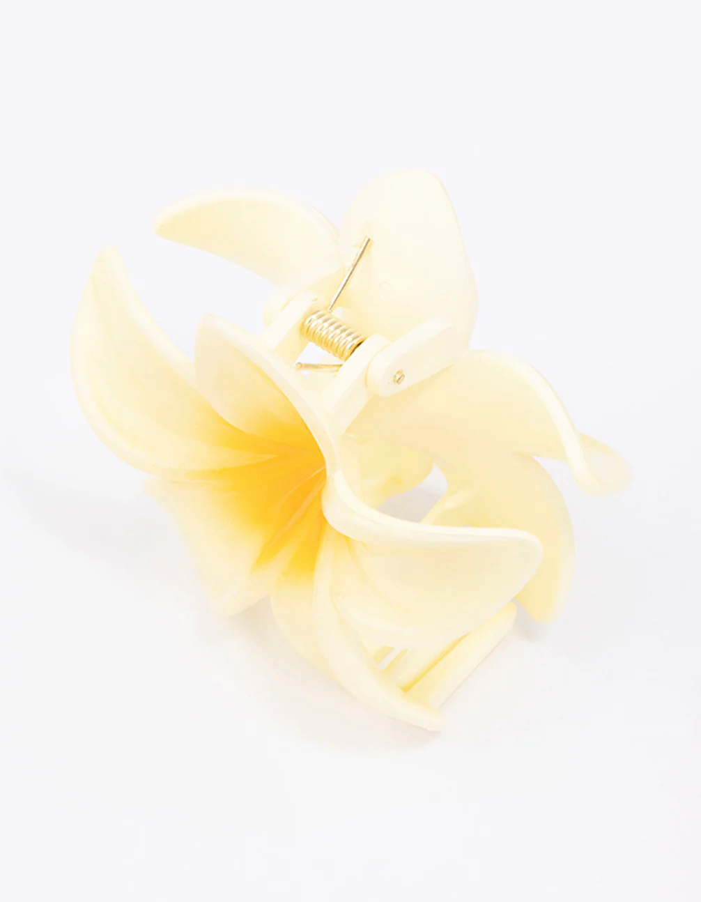 Yellow Ombre Hibiscus Hair Claw Clip - Image 3