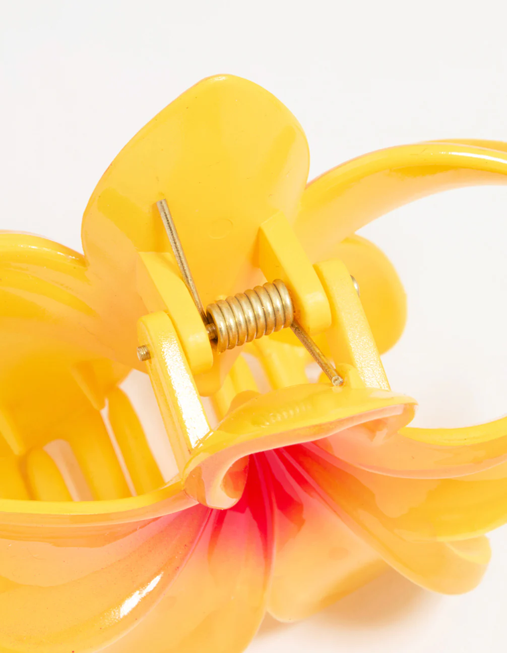 Yellow & Orange Ombre Frangipani Claw Clip - Image 3