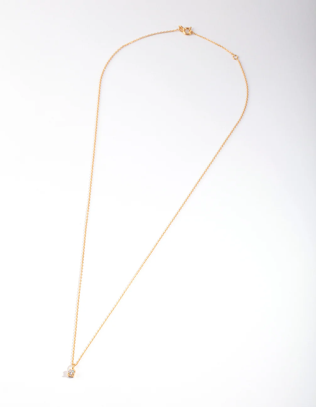Gold Plated Sterling Silver Baby Cubic Zirconia Necklace - Image 3