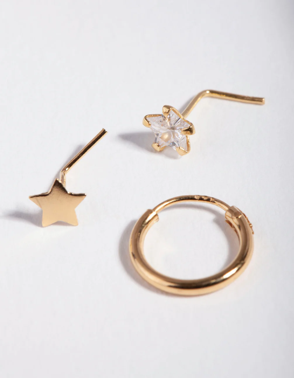 Gold Plated Sterling Silver Star Nose Jewellery Pack - Image 2