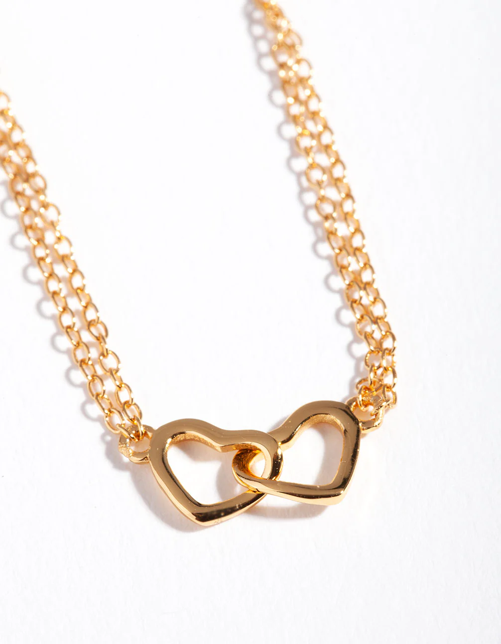 Gold Plated Sterling Silver Double Heart Bracelet Pack - Image 4