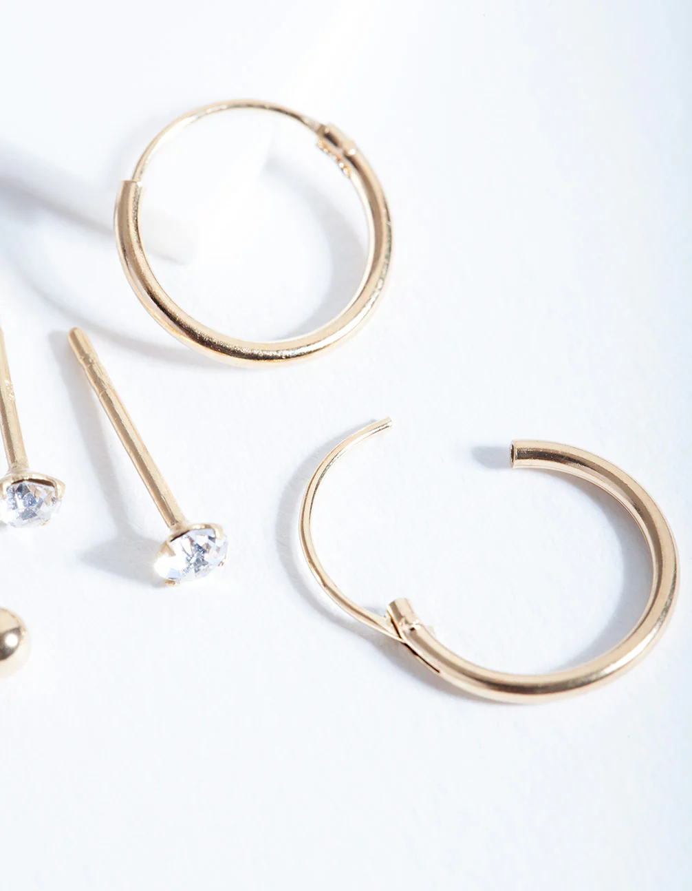 Gold Plated Sterling Silver Classic Earring Pack - Image 4