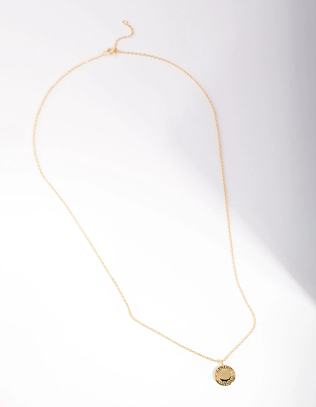 Gold Plated Sterling Silver Geometric Pattern Necklace - Image 4