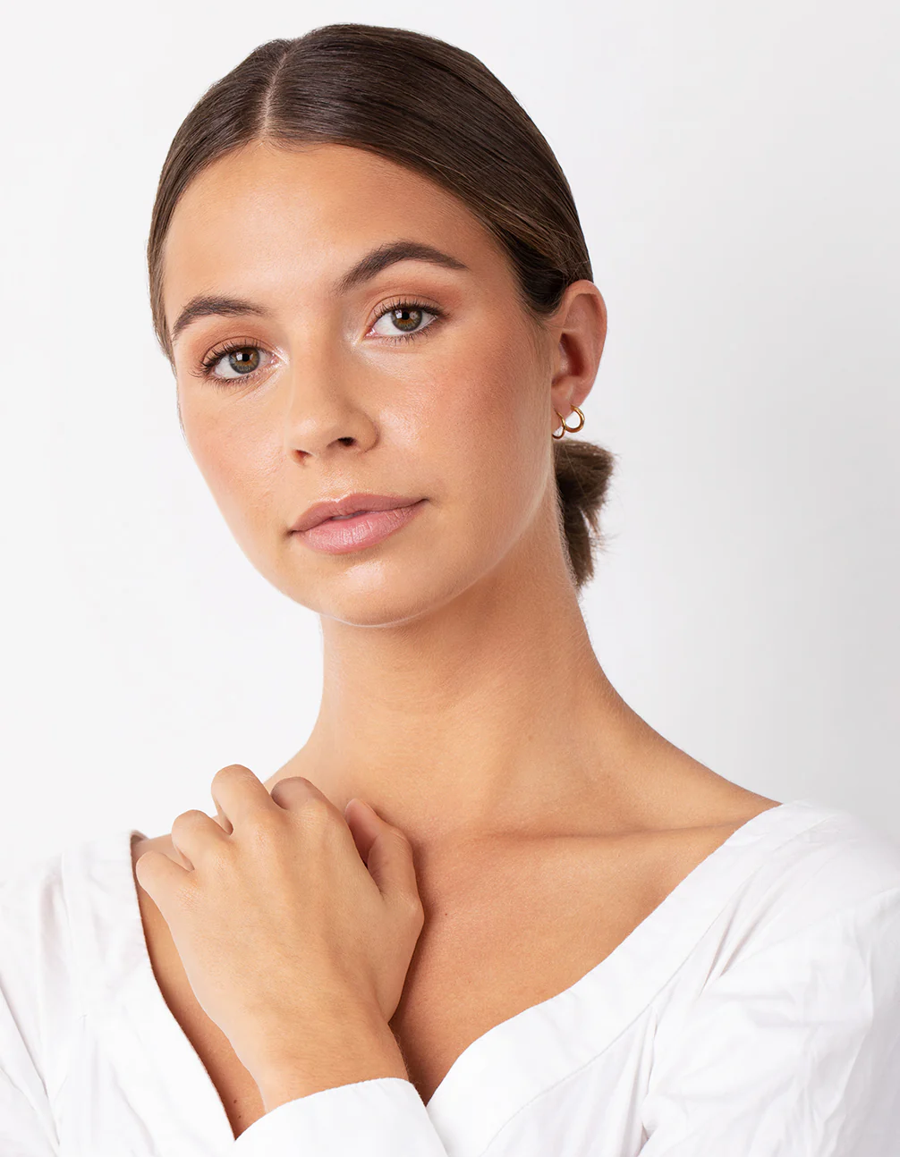 Gold Plated Sterling Silver Mix Thick Hoop Earring Pack - Image 5