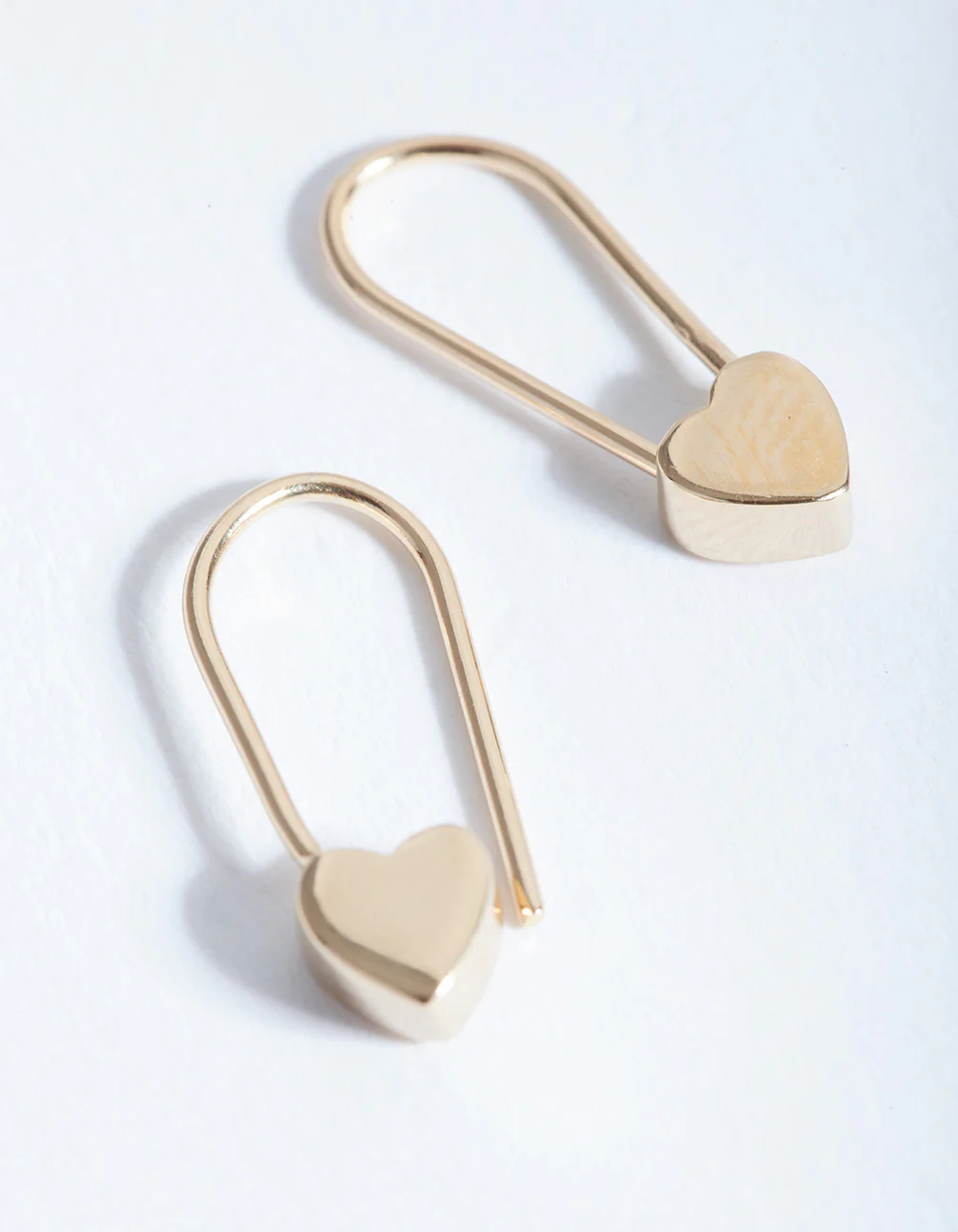 Gold Plated Sterling Silver Heart Locket Earring - Image 4