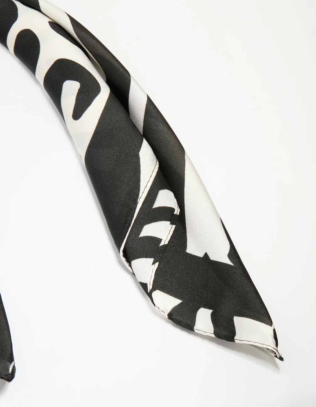 Zebra Print Fabric Scarf - Image 3